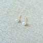 Earrings White Mini Pearl