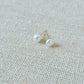 Earrings White Mini Pearl
