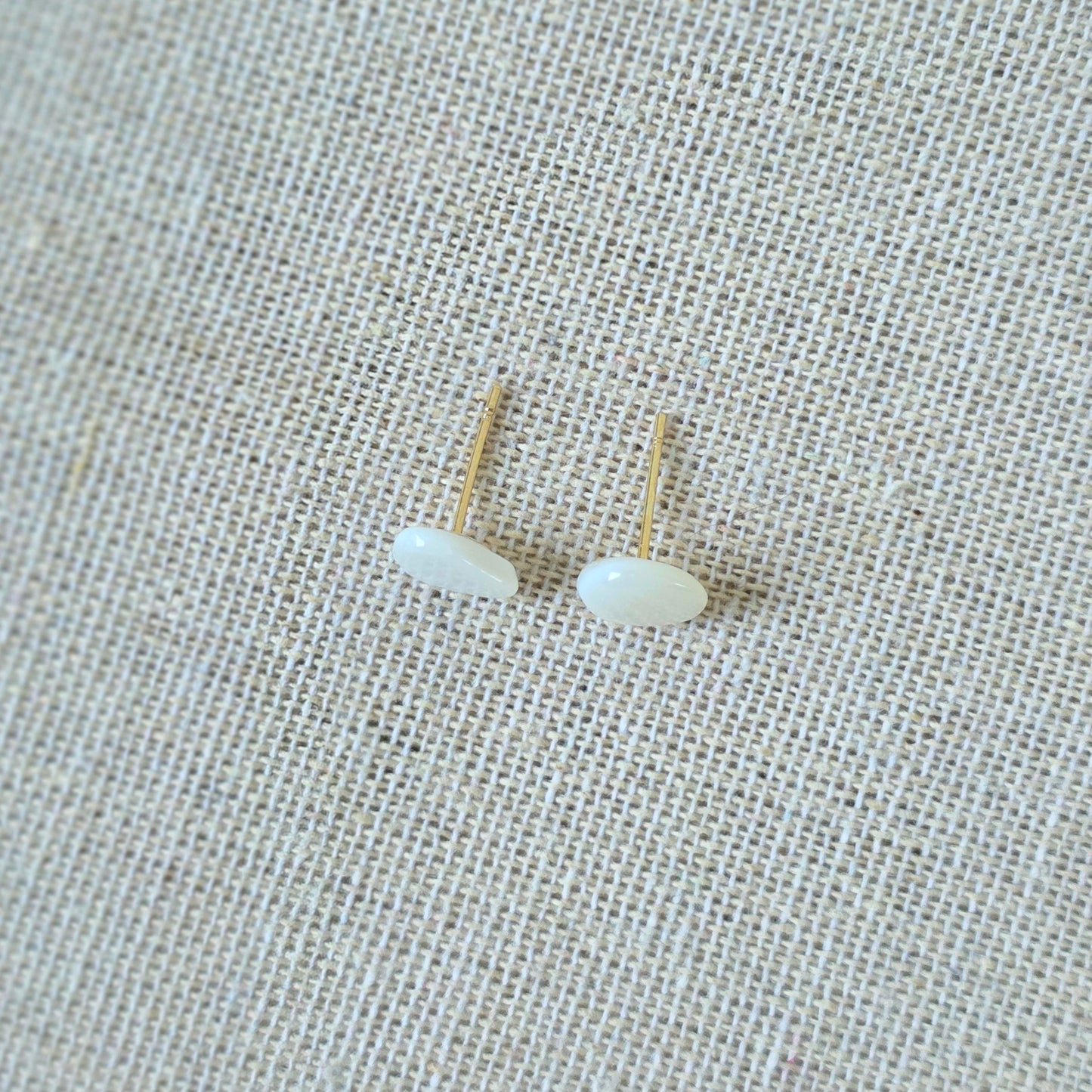 Earrings Organic Pearl Stone