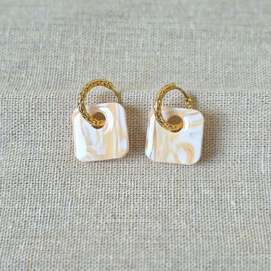 Earrings Wind Marble Charms