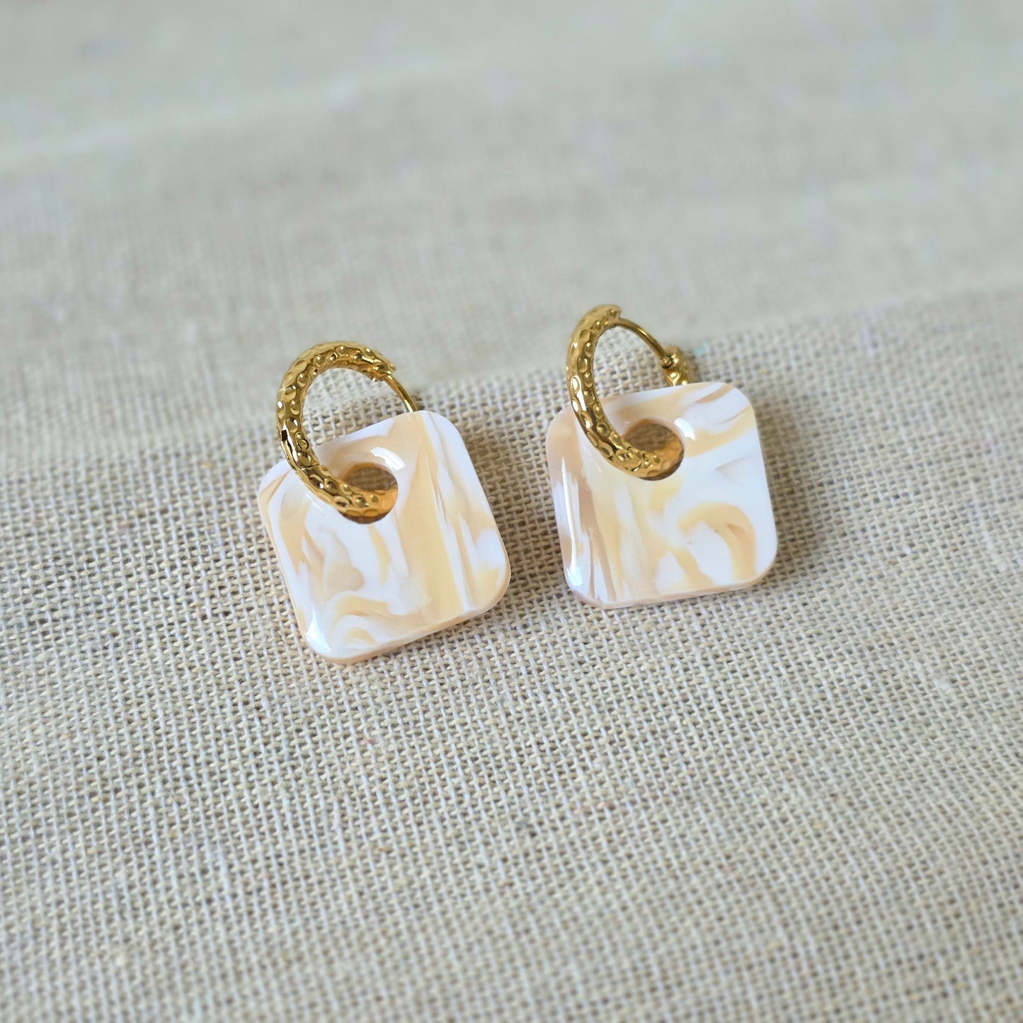 Earrings Wind Marble Charms