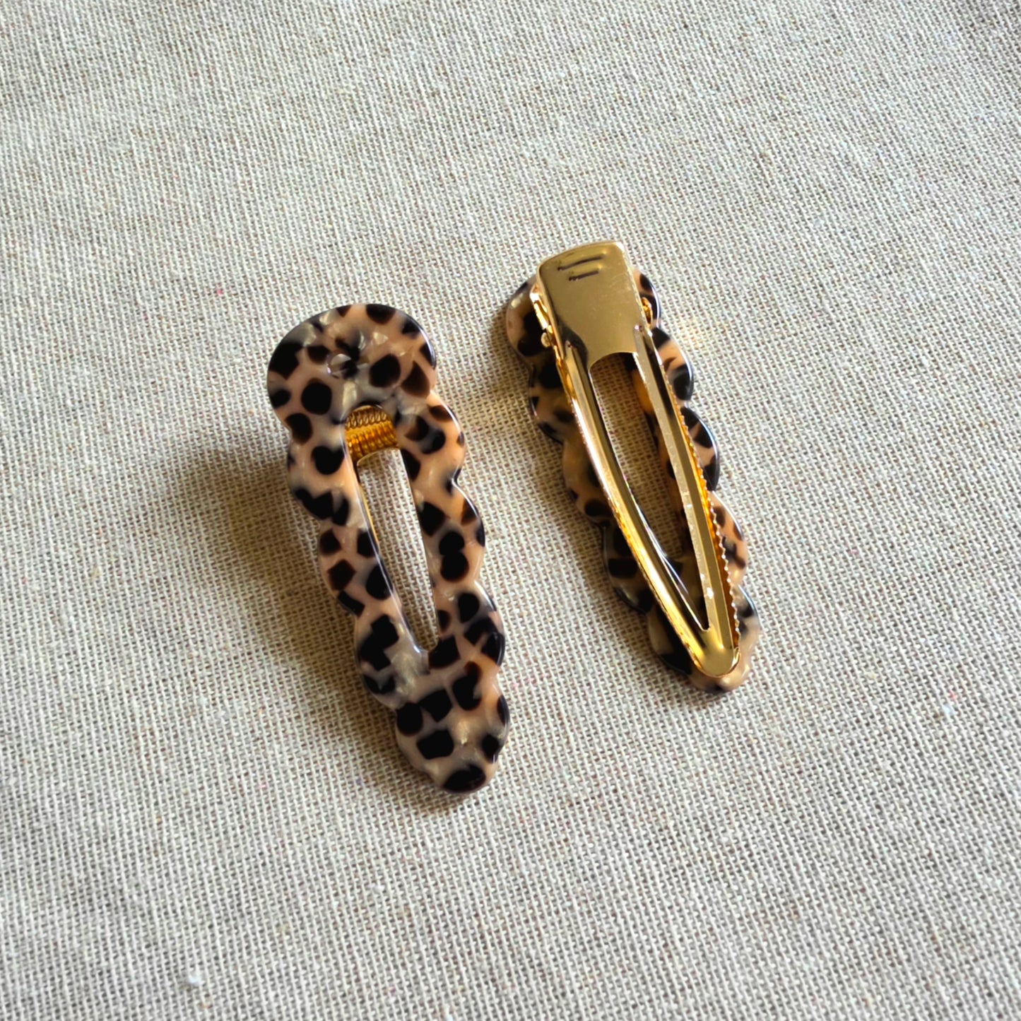 Hair Clips Leopard