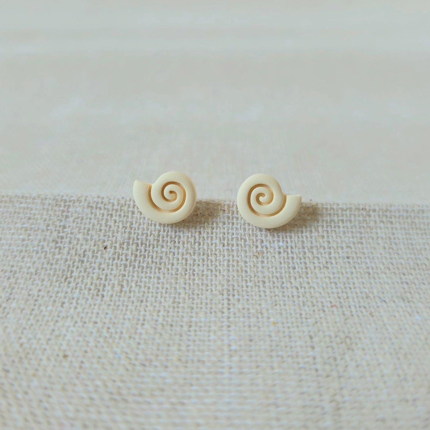 Earrings Ivory Spiral